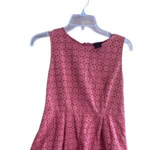 Ann Taylor XS Coral Sleeveless Peplum Blouse